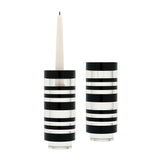 Tuxedo Candleholder - Set of 2 Medium Black