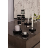 Tuxedo Candleholder - Set of 2 Medium Black 980001/S2 Elk Home