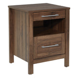 OSP Home Furnishings Stonebrook Nightstand Classic Walnut