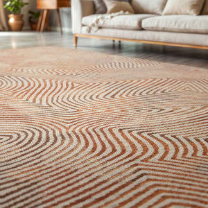 Louis de Poortere Meditation Collection Coral Reef Inspired Area Rug Soft Woven Accent for Serene Interiors Indian Sand 7'9 x 11'2 120113