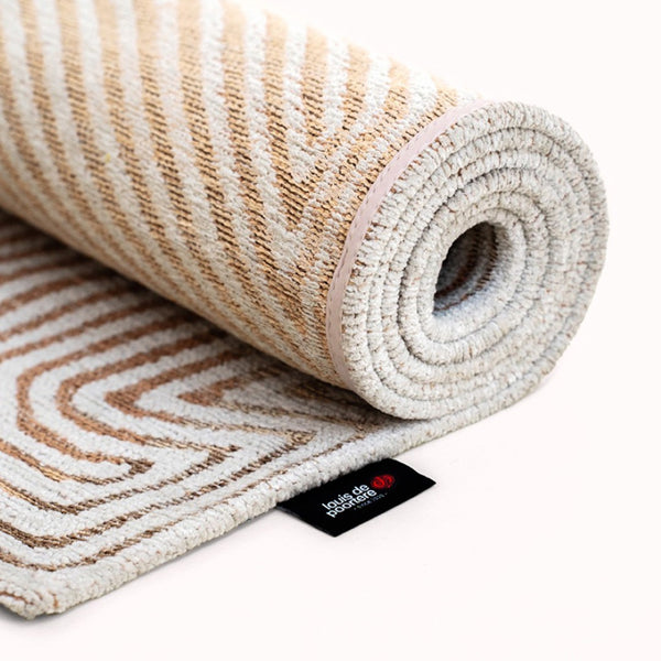 Louis de Poortere Meditation Collection Coral Reef Inspired Area Rug Soft Woven Accent for Serene Interiors Indian Sand 7'9 x 11'2 120113
