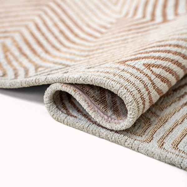 Louis de Poortere Meditation Collection Coral Reef Inspired Area Rug Soft Woven Accent for Serene Interiors Indian Sand 7'9 x 11'2 120113