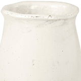 Distressed White Vase (9801L A25A) Zentique