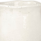 Distressed White Vase (9801S A25A) Zentique