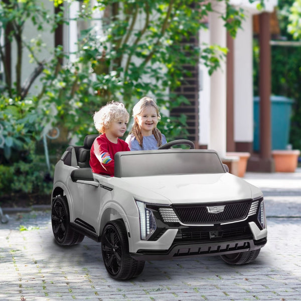 English Elm Qaba Licensed Cadillac Escalade 12v Two Seat Kids Ride on Truck with Remote W2225P249888