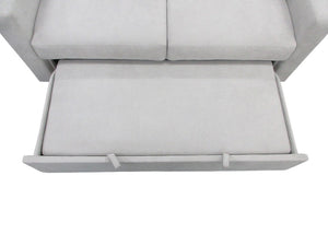 Alpine Furniture Dena Modern Sleeper Sofa For Small Spaces — Plush Pull-Out Bed, Durable Fabric, Compact 72"X60" Comfort 9806
