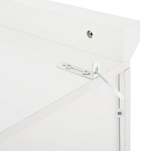 English Elm [assembly Included] Topmax Shaker Pantry Cabinet Tall Mdf Kitchen Storage with Pull-out Trays White SP000099AAK
