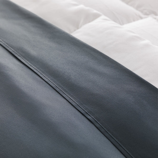 English Elm Brookside Double-Brushed Microfiber Sheet Set Split Cal King Slate – Ultra Soft, Wrinkle & Stain Resistant B350P326208