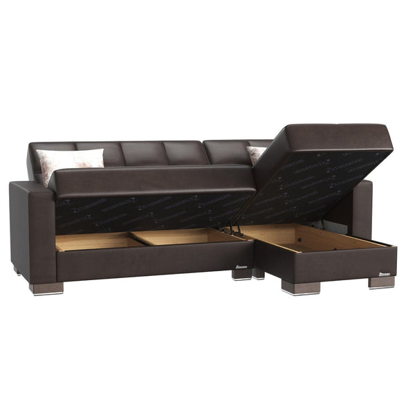 English Elm Primenest Stylish Convertible Chaise Lounge With Storage | Modern Upholstered Sleeper For Comfort B030P303537-GIGA