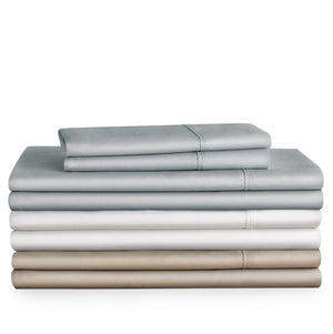 English Elm Weekender Tencel Sheet Set For Split Queen Beds – Sandstone, Soft, Cool, And Deep Pocket Design B350P394963-GIGA