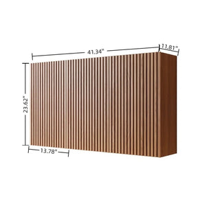 English Elm Mitch Modular Wall Mounted Cabinet Set Oak Woodgrain Soft Close Bathroom Storage W2615S00522