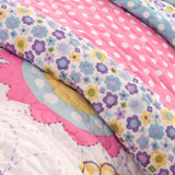 Mi Zone Kids Crazy Daisy Casual Reversible Quilt Set with Throw Pillow MZK80-042 Multi