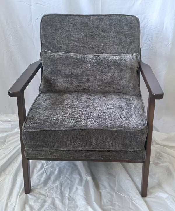 English Elm Mid-Century Modern Accent Chair - Elegant Vintage Luxury Leisure Chair For Stylish Living Spaces W1893P395634