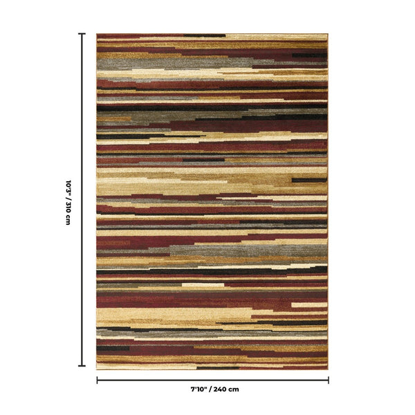 English Elm Bristol Multi-tone Low Pile Area Rug Bohemian Transitional Living Room Floor Accent B186P452302