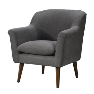 English Elm Shelby Oversized Woven Fabric Accent Chair Mid-century Walnut Legs for Living Room B061128590