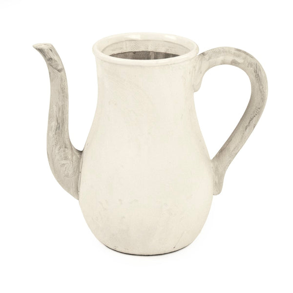 Distressed White Pitcher (9824S A25A) Zentique