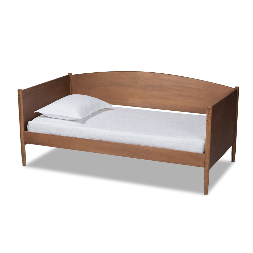 Baxton Studio Baxton Studio Veles Mid-Century Modern Daybed in Ash Walnut - Stylish, Durable, Versatile Design! MG0016-Ash Walnut-Daybed