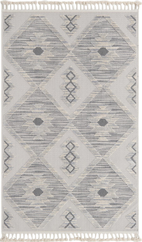 Unique Loom Arlo Kai Machine Made Tribal Rug Sandy Beige, Gray/Beige 5' 3" x 8' 0"