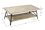 English Elm Wallace & Bay - Wallace & Bay  Douglas White Coffee Table