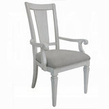 Grey & White Armchairs Set - Elegant and Comfortable (2 Pieces)