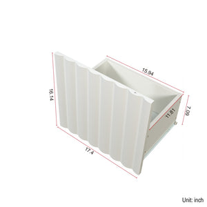 English Elm Tv Stand For 65+ Inch Tvs - Modern White Entertainment Center With Storage & Stylish Metal Legs W331S00184-GIGA