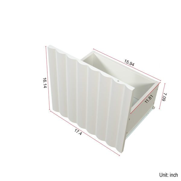 English Elm Tv Stand For 65+ Inch Tvs - Modern White Entertainment Center With Storage & Stylish Metal Legs W331S00184-GIGA
