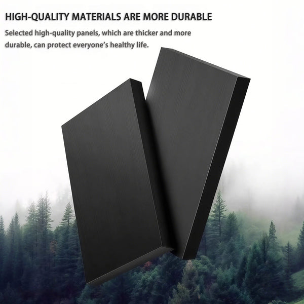 English Elm 6 Drawer Modern Dresser with Concealed Handles, Spacious Top, Durable Wood Storage Cabinet for Bedroom Black W3204P318439