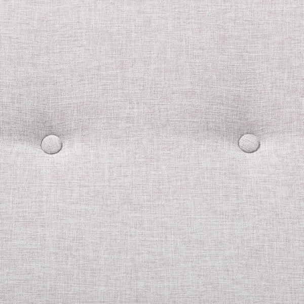 Baxton Studio Baxton Studio Theo Bench - Mid-Century Modern Greyish Beige Upholstered Accent with Walnut Base BBT5368-Greyish Beige/Walnut-Bench