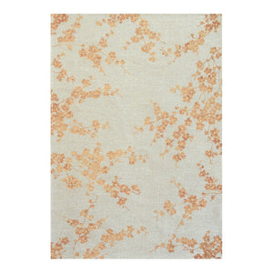 Louis de Poortere Sakura Floral Area Rug Transitional Cherry Blossom Design for Living Room or Bedroom Petal Dew 2'7 x 4'11 118359