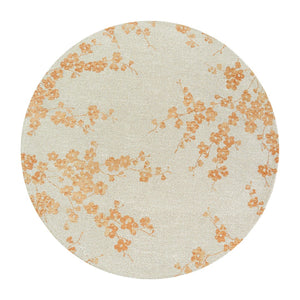 Louis de Poortere Sakura Floral Area Rug Transitional Cherry Blossom Design for Living Room or Bedroom Petal Dew 7'10 x 7'10 118366