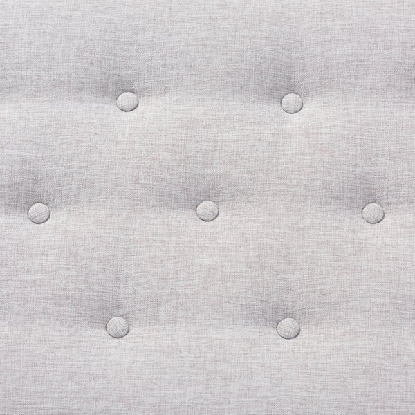 Baxton Studio Baxton Studio Arne Mid-Century Modern Bench – Greyish Beige Upholstered with Walnut Legs for Versatile Style BBT5369-Greyish Beige/Walnut-Bench