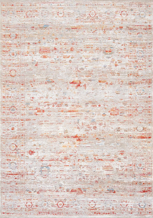 Louis De Poortere Antiquarian Ushak - Galata Sunset Rug: Timeless Turkish Design With Modern Elegance For Any Space Grey,Gray,White,Orange 100% Pet Poly (40% Rpet) 118378-louis-de-poortere