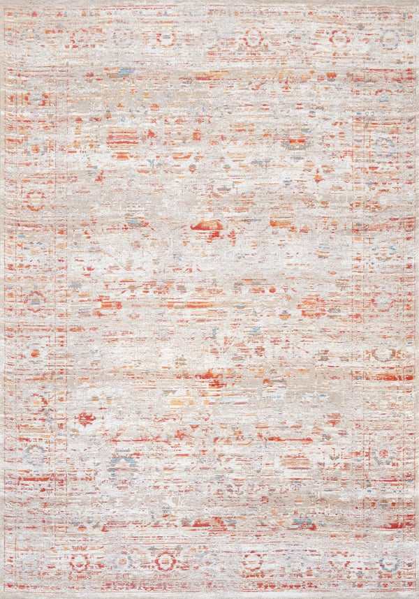 Louis De Poortere Antiquarian Ushak - Galata Sunset Rug: Timeless Turkish Design With Modern Elegance For Any Space Grey,Gray,White,Orange 100% Pet Poly (40% Rpet) 118378-louis-de-poortere