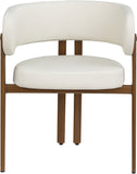 Gideon Cream Vegan Leather Dining Chair 983Cream-C Meridian Furniture