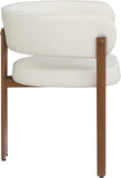 Gideon Cream Vegan Leather Dining Chair 983Cream-C Meridian Furniture