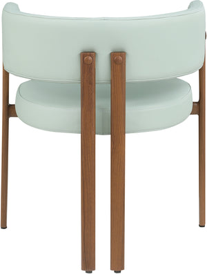 Gideon Mint Green Vegan Leather Dining Chair 983Mint-C Meridian Furniture
