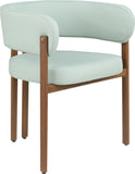 Gideon Mint Green Vegan Leather Dining Chair 983Mint-C Meridian Furniture