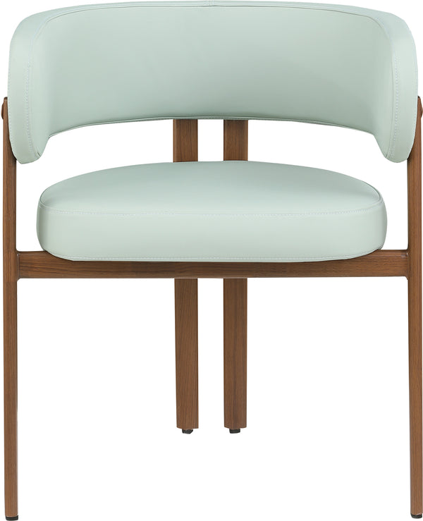 Gideon Mint Green Vegan Leather Dining Chair 983Mint-C Meridian Furniture