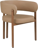 Gideon Tan Vegan Leather Dining Chair 983Tan-C Meridian Furniture