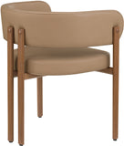 Gideon Tan Vegan Leather Dining Chair 983Tan-C Meridian Furniture