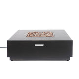 Christopher Knight Home® - Noble House - Wellington Outdoor 50,000 Btu Square Fire Pit (No Tank Holder)