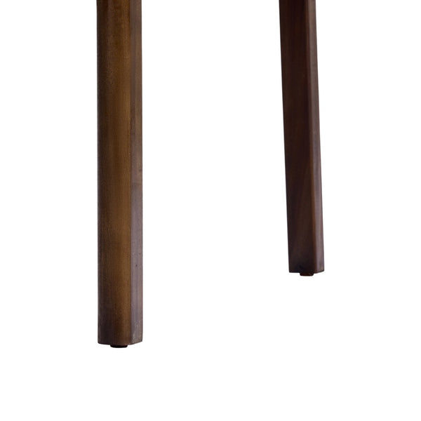 English Elm Rectangular Acacia Wood Outdoor Dining Table Seats 6 with Slatted Top for Patio Dark Brown N768P374498B