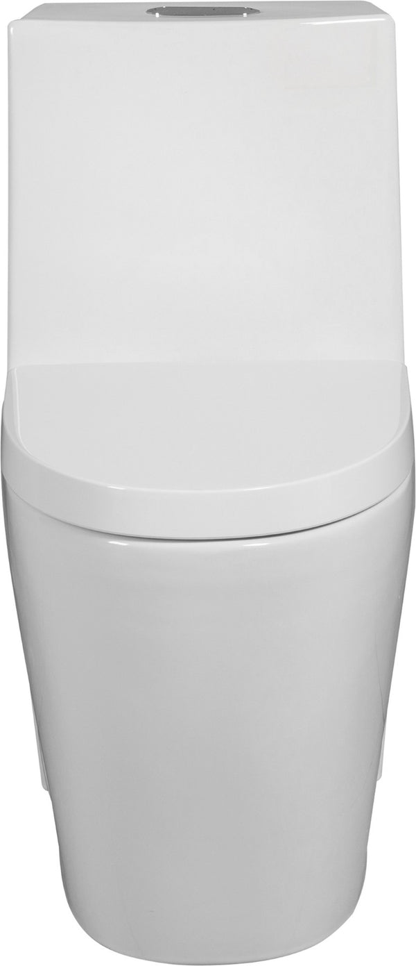 English Elm One-piece Elongated Porcelain Toilet Dual Flush Ada Comfort Height Soft Close Seat W1920P425613