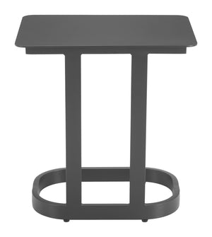 Zuo Modern Friss End Table - Modern Aluminum Design For Versatile Living Spaces, Perfect For Hospitality Use Black Aluminum 704067-zuo-modern