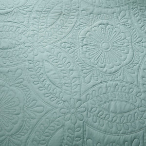 JLA Home Madison Park - 6 Piece Reversible Daybed Cover Set with Blue Medallion & Striped Reverse, Quilted Twin Bedding Ensemble MP13-3976