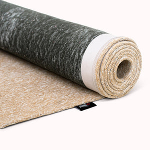 Louis de Poortere Craft Collection Ribbon Calligraphy Inspired Area Rug Bold Textured Pile for Living Rooms Garden Spirit 5'7 x 7'9 120320