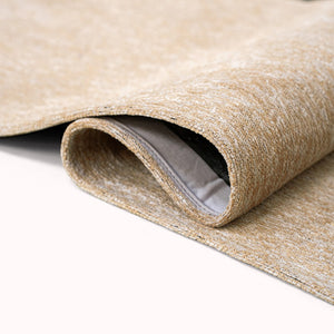 Louis de Poortere Craft Collection Ribbon Calligraphy Inspired Area Rug Bold Textured Pile for Living Rooms Garden Spirit 5'7 x 7'9 120320