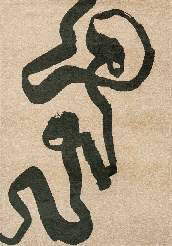 Louis De Poortere Craft Ribbon - Experience Vibrant Artistry With Dynamic Textures For A Stylish, Modern Space Beige ,Green 100% Pet Poly (40% Rpet) 118577-louis-de-poortere