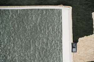 Louis De Poortere Craft Ribbon - Experience Vibrant Artistry With Dynamic Textures For A Stylish, Modern Space Beige ,Green 100% Pet Poly (40% Rpet) 118577-louis-de-poortere