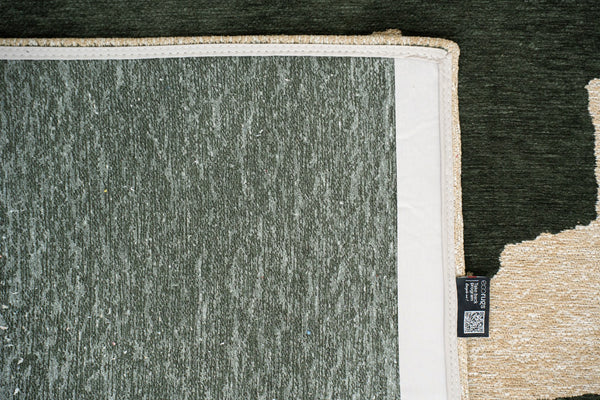 Louis De Poortere Craft Ribbon - Experience Vibrant Artistry With Dynamic Textures For A Stylish, Modern Space Beige ,Green 100% Pet Poly (40% Rpet) 118577-louis-de-poortere